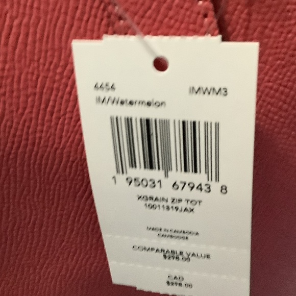 Coach New York Pink or Green Tote Bag,new - Picture 4 of 13